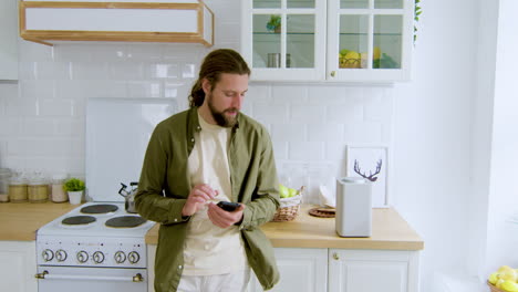 young man in the kitchen