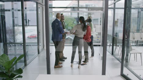 geschäftstreffen in einem modernen büro