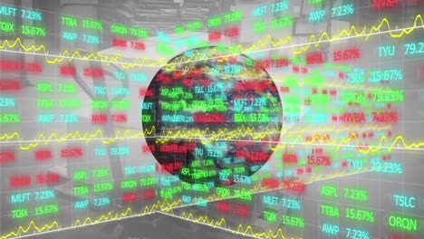 animation of financial data processing with iglobe