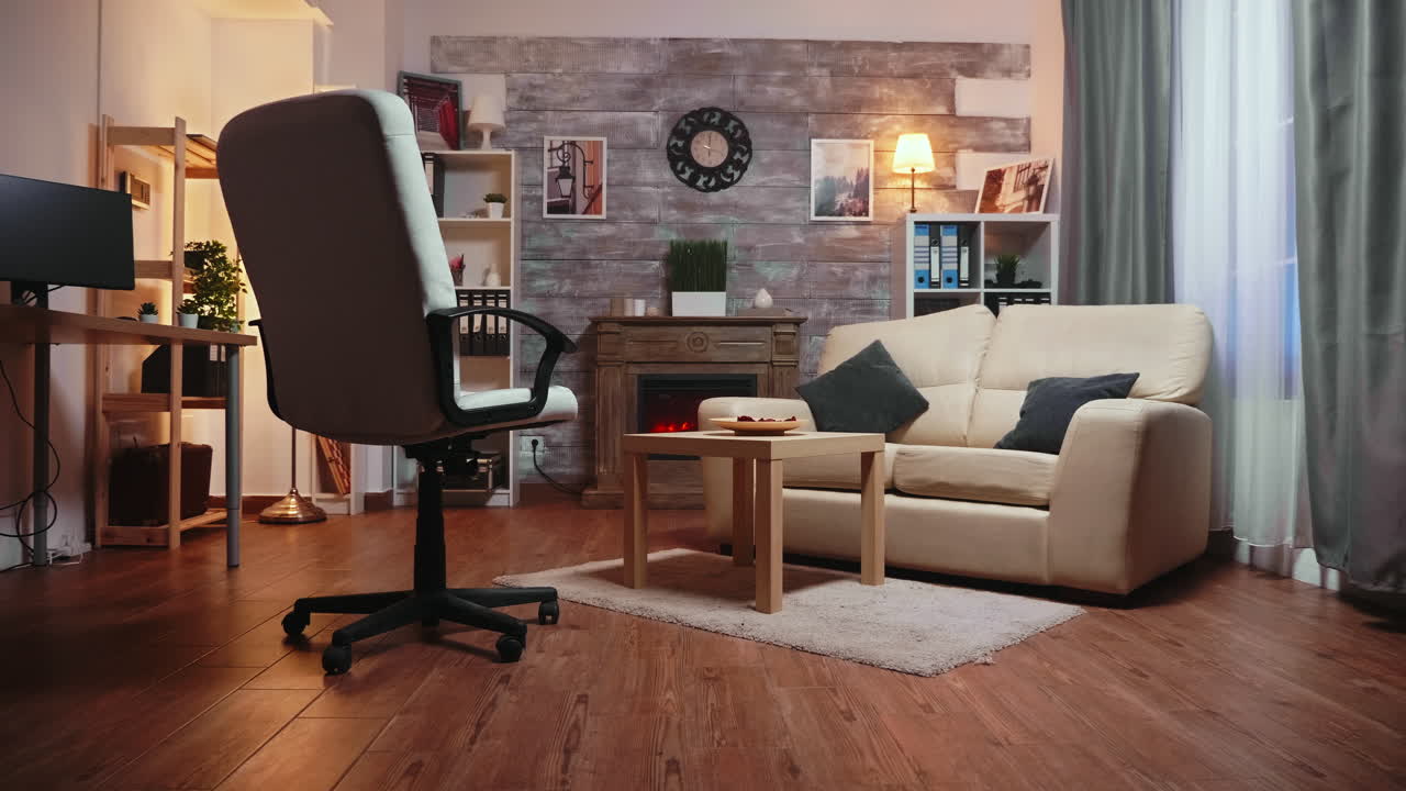 Zoom in shot on empty psychologist cabinet for relationship