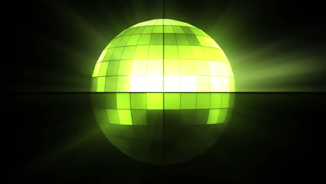 green disco ball