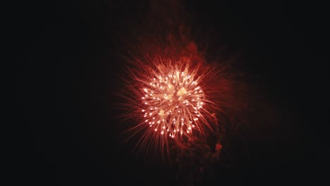 fuegos artificiales por la noche