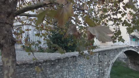 arch stone bridge in tirana, albania