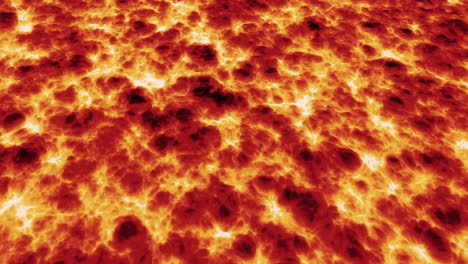 flujo de lava derretida