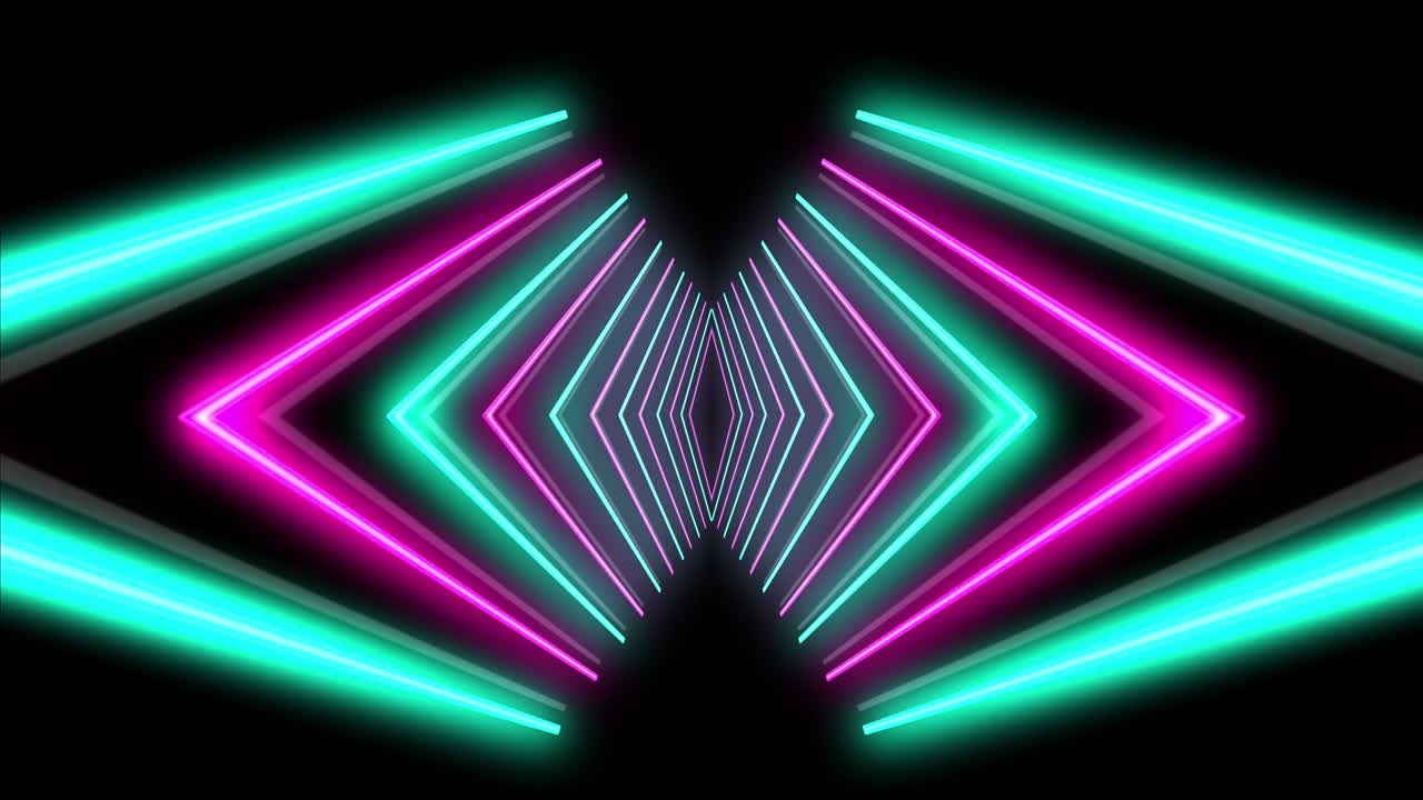 colorido brillo de neón flecha de color