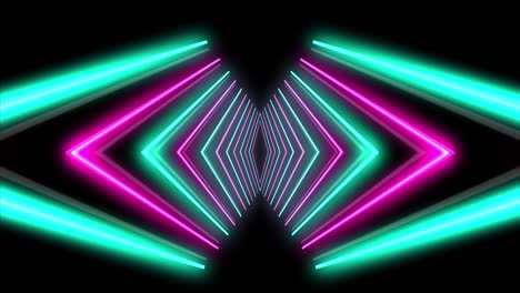 colorful neon glow color arrow