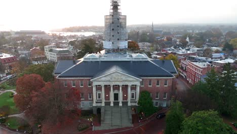 Maryland-State-House-renovations-on-dome