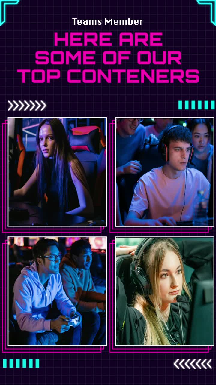 Esports Team Members Playing Video Games