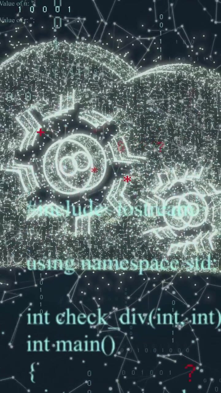 Animation of digital data processing over cloud with cogs on dark background
