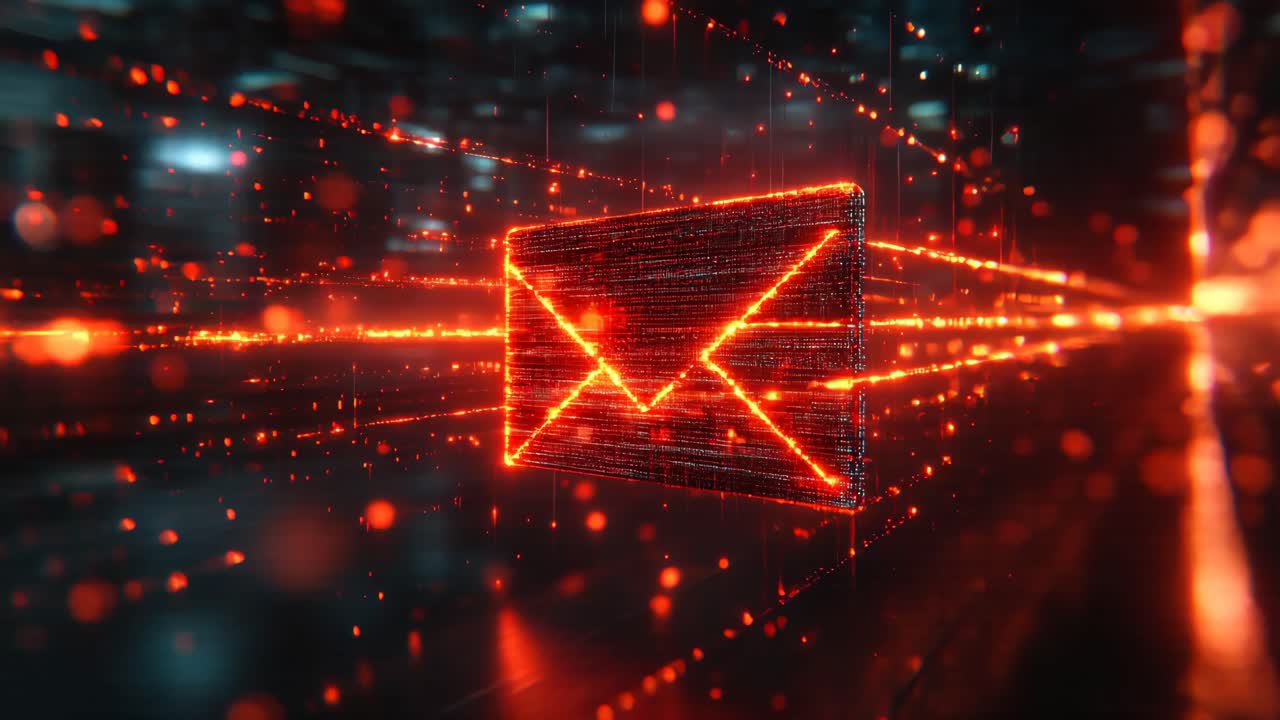 Glowing Email Symbol