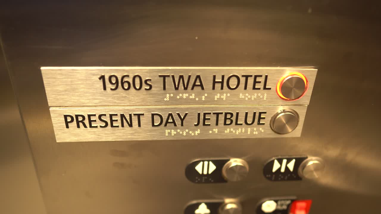 ascensores del aeropuerto de la ciudad de nueva york 4k