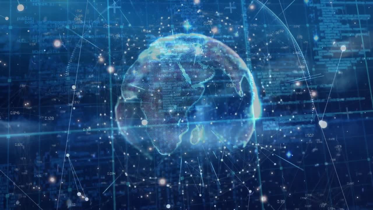 코드와 방정식과 함께 회전하는 지구