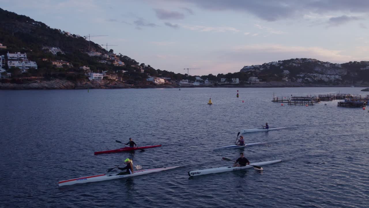 Solnedgang på Mallorca over Andratx havn