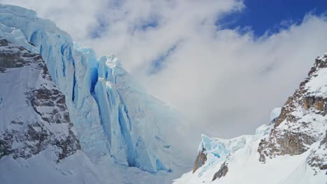majestic glacier and snowy mountain landscape