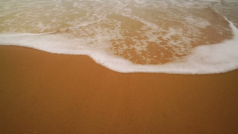 ocean wave on sandy beach.