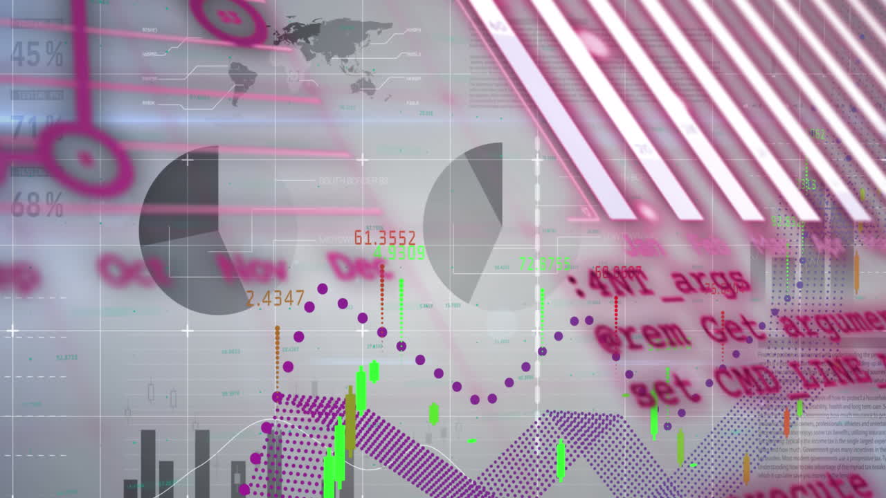 그리드 상의 통계 및 금융 데이터 처리의 애니메이션