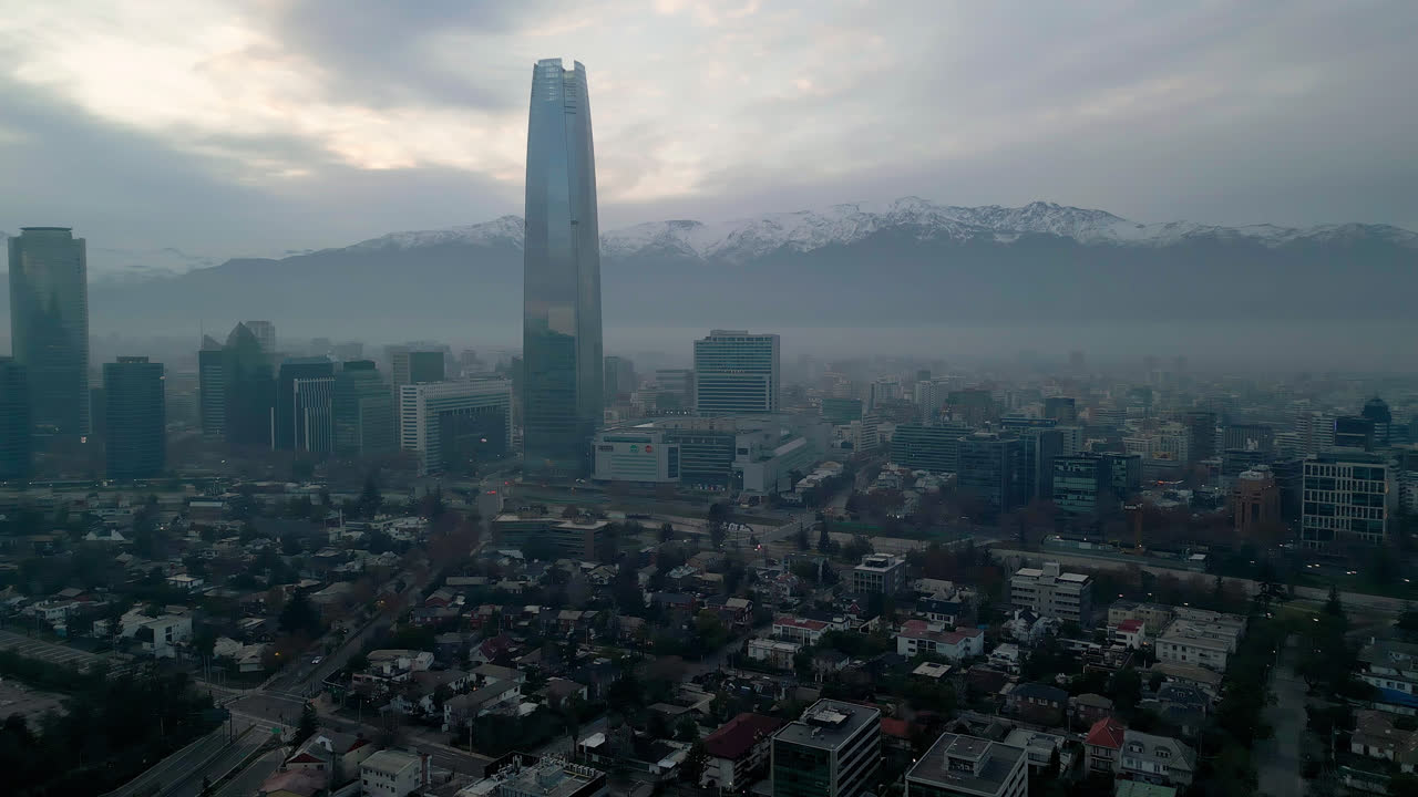Providencia Time Lapse Mattutino Santiago del Cile