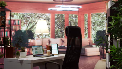 configuración de casa vacía perteneciente a un empresario con análisis de ventas de datos