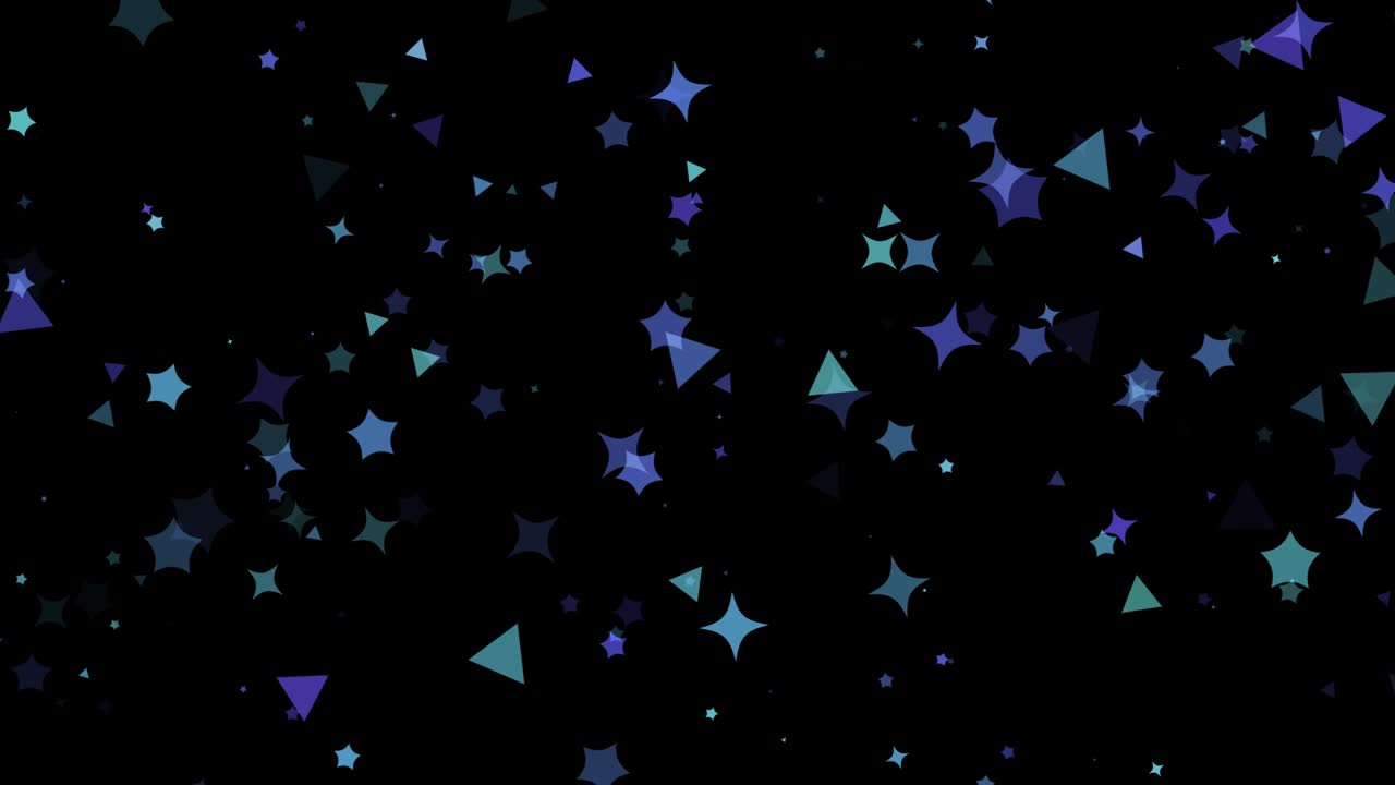 material de bucle de fondo gráfico de las hadas de las partículas brillantes