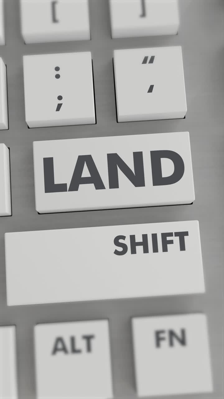 LAND BUTTON PRESSING ON KEYBOARD Vertical Video