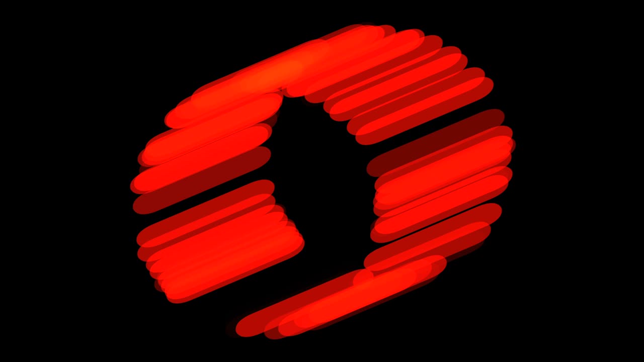 움직이는 원과 함께 검은 바탕