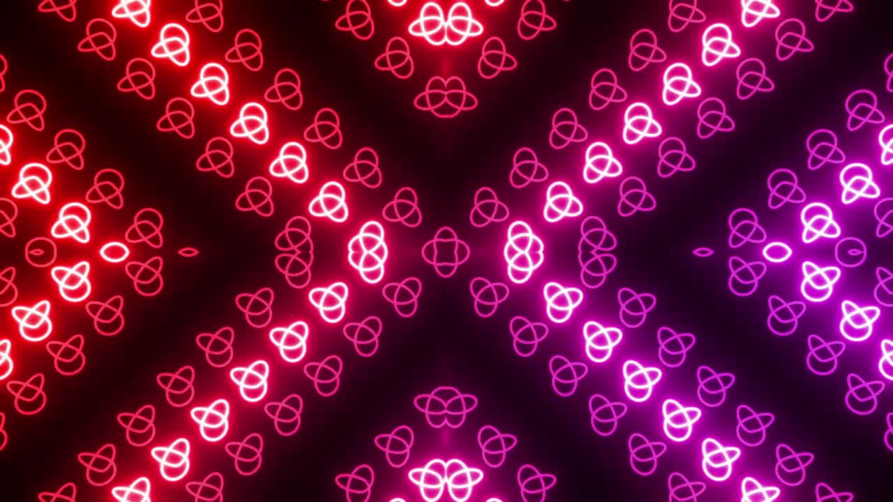 추상적인 네온 기하학적 패턴 배경