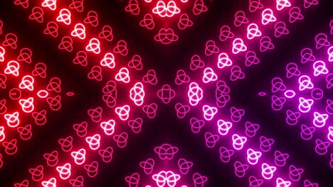 fondo de patrón geométrico de neón abstracto