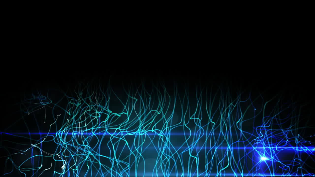 Glowing lights on black background