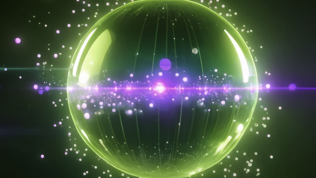 입자와 함께 추상적인 반이는 구