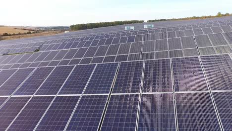 aerial view of photovoltaic solar panels. concept of clean energy, green energy, renewable energy. alternative energy concept.