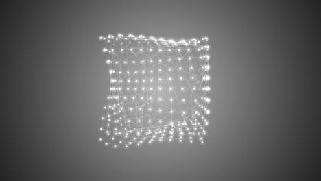 metamorfosis de una forma amorfa, ondulación esférica, animación abstracta de una forma futura