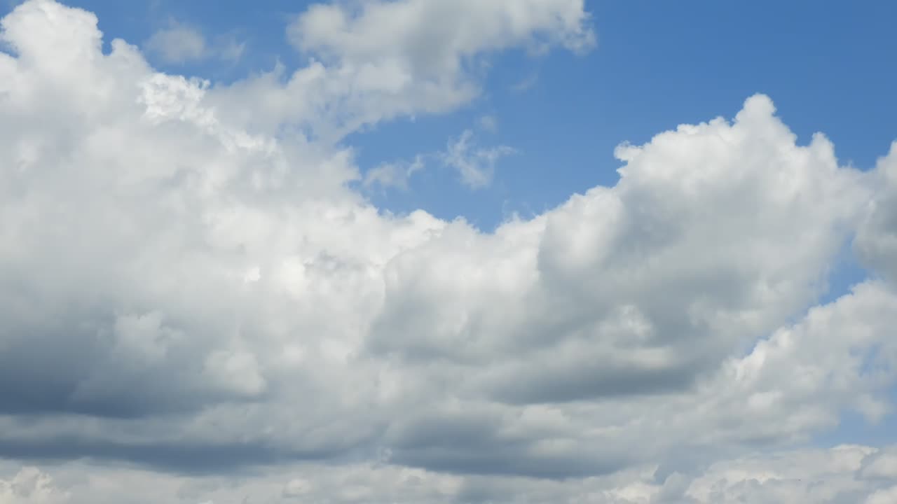 Clouds time lapse, beautiful blue sky with clouds