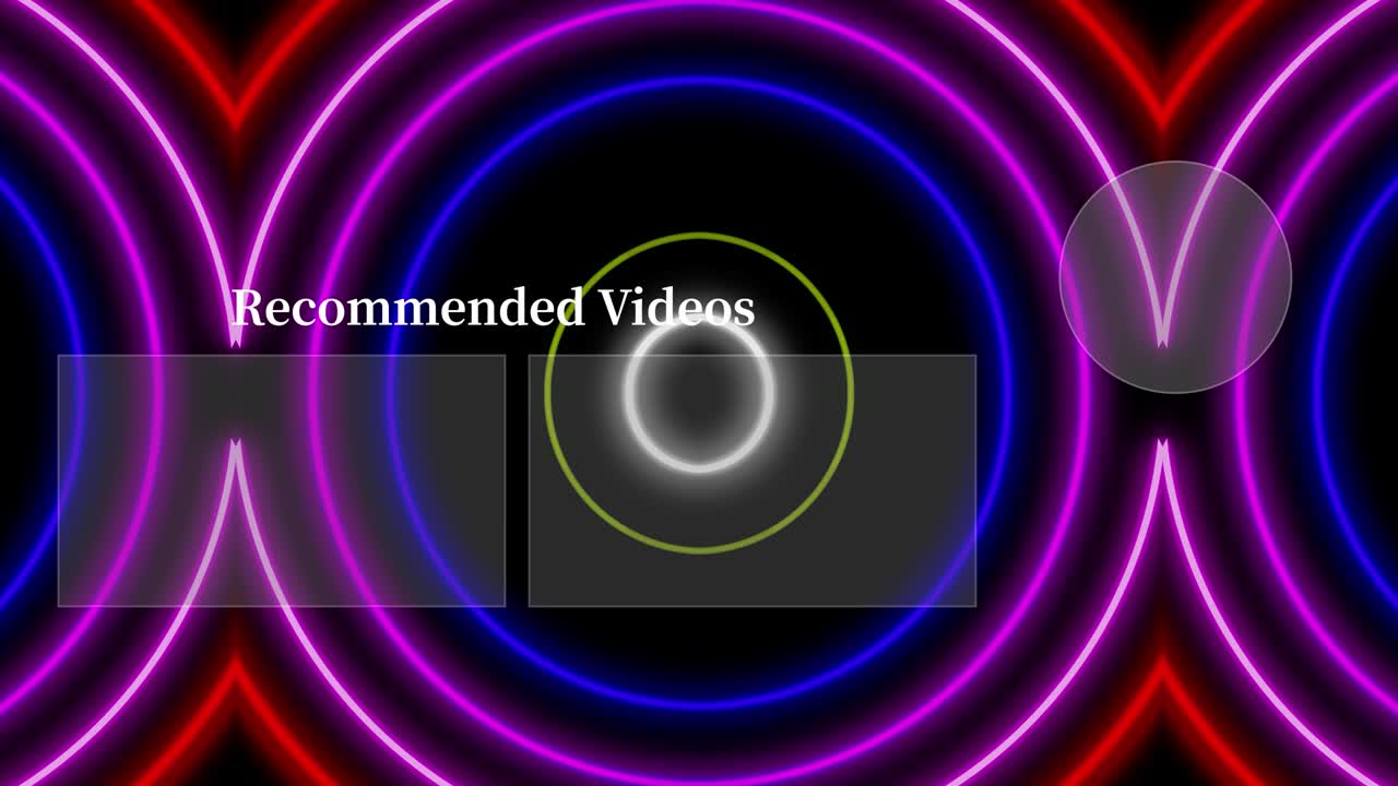 patrón de signo de neón tarjeta de finalización pantalla de finalización gráficos de movimiento