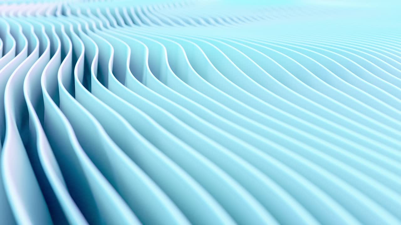 Animation of wave movements of geometric lines