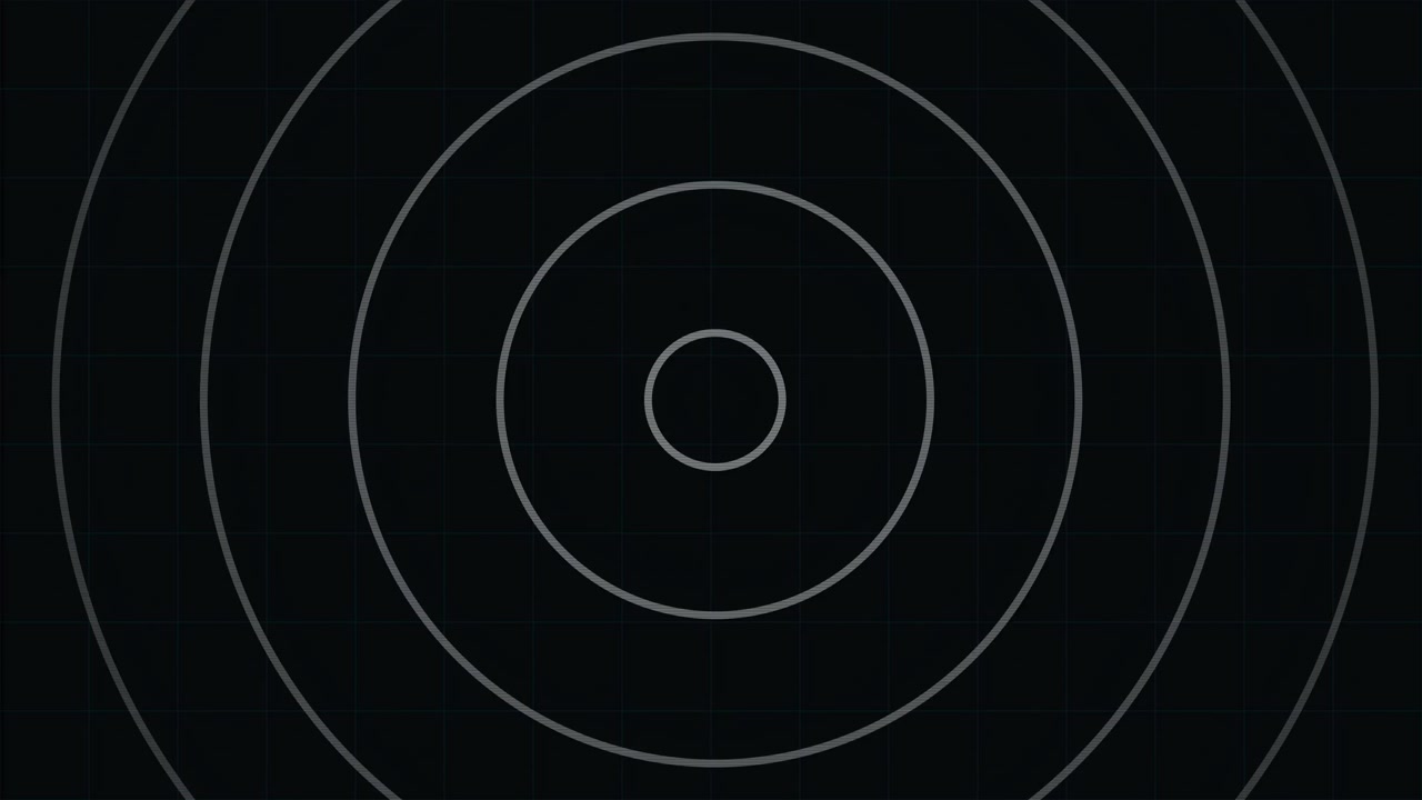 Abstract Motion Graphics Featuring Geometric Lines and Concentric Circles