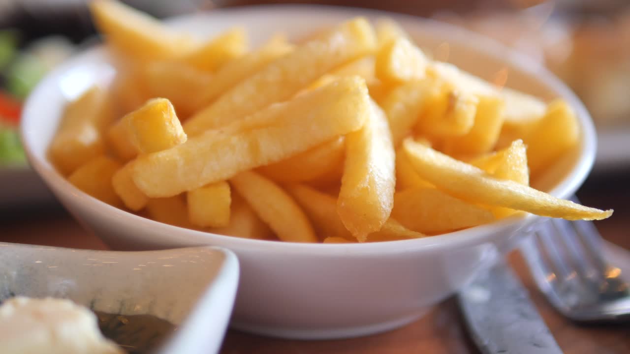 Crispy French Fries in a Bowl