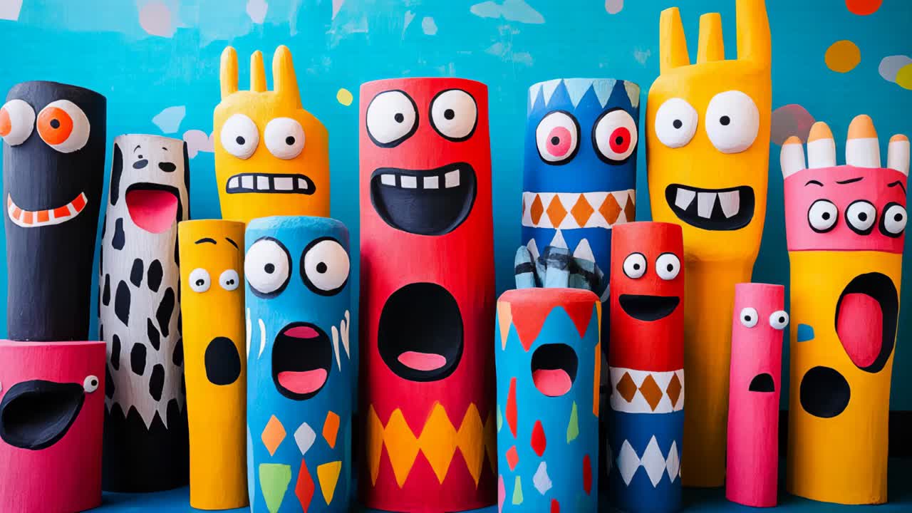 Colorful Cylindrical Creatures