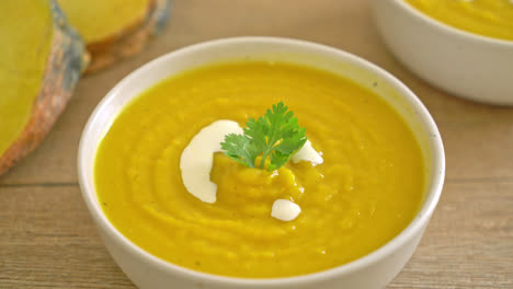 pumpkin-soup-in-white-bowl---Vegetarian-and-vegan-food-style