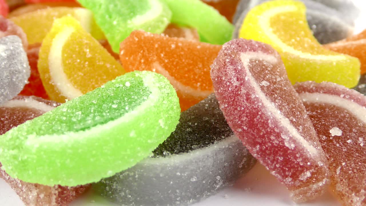 caramelo dulce gelatina y delicioso postre de azúcar