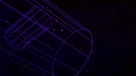 esfera geométrica abstracta en el espacio con brillos de mosca