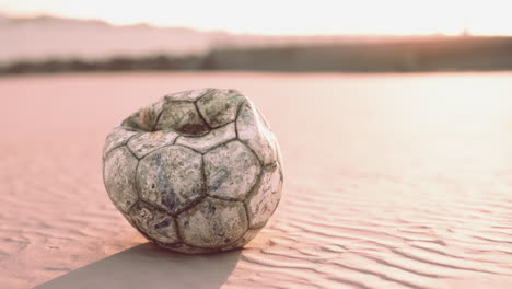 the old ball on ground