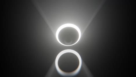 animación abstracta video de stock esférico blanco