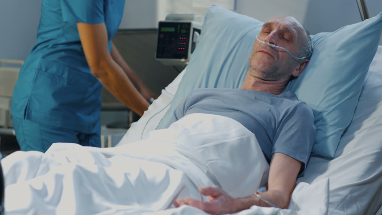 Patient Under Medical Care in Hospital