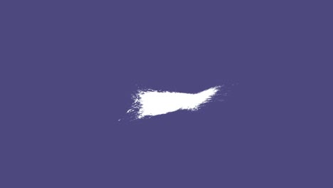 solid purple background with white brush stroke