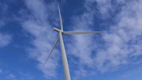 driving under wind turbine as blades spin