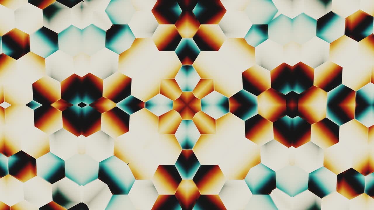Moving kaleidoscope. 4K motion graphics
