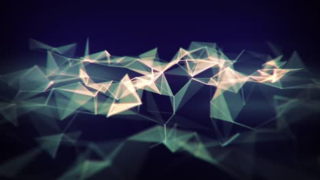 fondo abstracto geométrico con línea conectada y bucle de animación de puntos