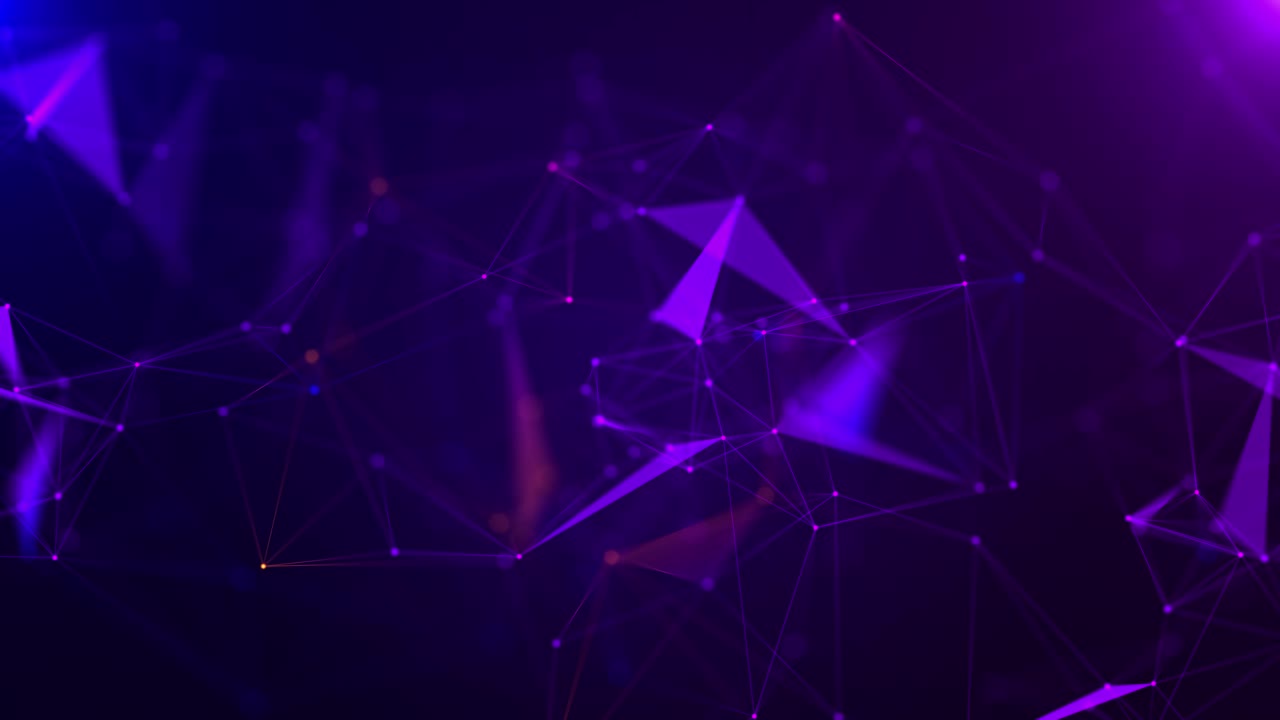 4k Abstract Polygon and line connect to dot Motion Loop Background.