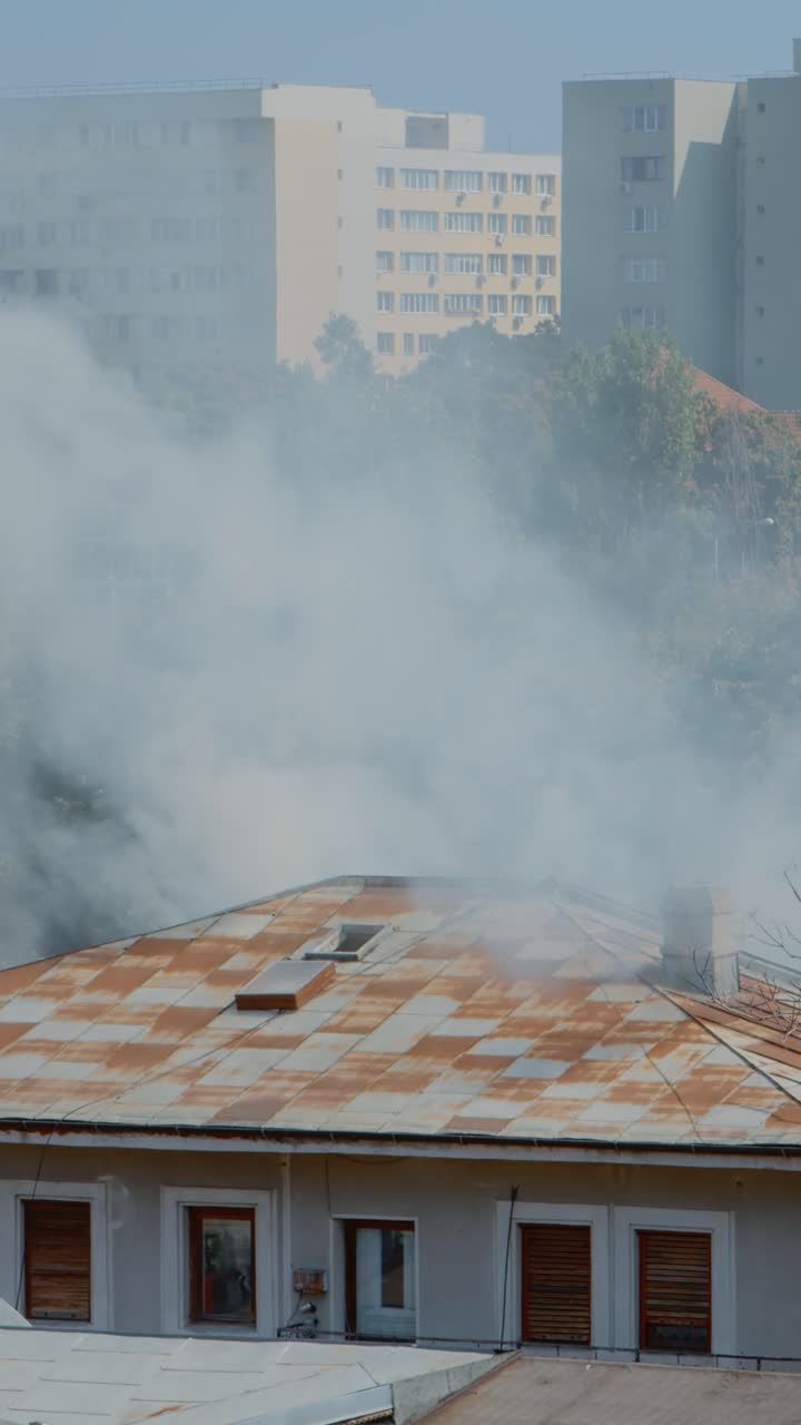 Smoke over Buildings