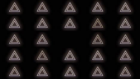 Neon blue and yellow triangles geometric pattern